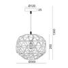ACA Lighting Vintage závěsné svítidlo KS180430PC