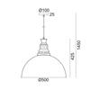 ACA Lighting Vintage závěsné svítidlo KS198450PTR