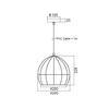 ACA Lighting Vintage závěsné svítidlo KS202925BK