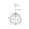 ACA Lighting Vintage závěsné svítidlo KS202940BK