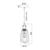 ACA Lighting Vintage závěsné svítidlo KS2047P1BK