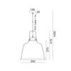 ACA Lighting Vintage závěsné svítidlo KS212635P