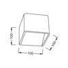 ACA Lighting Wall&Ceiling LED nástěnné svítidlo L35037BK