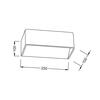 ACA Lighting Wall&Ceiling LED nástěnné svítidlo L35037LBK
