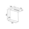 ACA Lighting Wall&Ceiling LED nástěnné svítidlo L36291BK