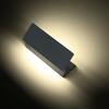 ACA Lighting LED SMD venkovní nástěnné svítidlo 7W 210LM 190d 230V AC 3.000K tmavá šedá CRI80 IP54 30.000hod LG1201G