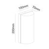 ACA Lighting LED SMD venkovní nástěnné svítidlo 10W 560LM 138d 230V AC 3.000K tmavá šedá CRI80 IP65 30.000hod LG1322G