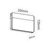 ACA Lighting LED SMD venkovní nástěnné svítidlo 13W 650LM 120d 230V AC 3.000K tmavá šedá CRI80 IP65 30.000hod LG1329G