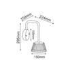 ACA Lighting LED SMD venkovní nástěnné svítidlo 10W 400LM 85d 230V AC 3.000K tmavá šedá CRI80 IP54 30.000hod LG2122G