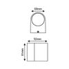 ACA Lighting Garden Wall venkovní nástěnné svítidlo LG2201GU10W