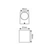 ACA Lighting Garden Wall venkovní nástěnné svítidlo LG2203GU10G