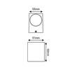 ACA Lighting Garden Wall venkovní nástěnné svítidlo LG2203GU10GB