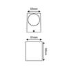 ACA Lighting Garden Wall venkovní nástěnné svítidlo LG2203GU10W