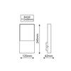 ACA Lighting LED SMD venkovní nástěnné svítidlo 4W 240LM 200d 230V AC 3.000K tmavá šedá CRI80 IP54 30.000hod LG2361G