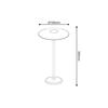 ACA Lighting LED venkovní stolní svítidlo na baterie 2W 260lm 83st. 3.000K bílá CRI80 IP54 LG2441W-400