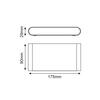 ACA Lighting LED SMD venkovní nástěnné svítidlo 11W 570LM 60d 230V AC 3.000K bílá CRI80 IP54 30.000hod LG2632W