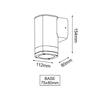 ACA Lighting Garden Wall venkovní nástěnné svítidlo LG2881G