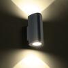 ACA Lighting LED HP venkovní nástěnné svítidlo 6W 300LM 50d 230V AC 3.000K tmavá šedá CRI80 IP54 30.000hod LG2982G