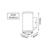 ACA Lighting LED HP venkovní nástěnné svítidlo 6W 300LM 50d 230V AC 3.000K tmavá šedá CRI80 IP54 30.000hod LG2982G