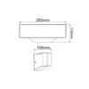 ACA Lighting LED SMD venkovní nástěnné svítidlo 13W 710LM 110d 230V AC 3.000K tmavá šedá CRI80 IP65 30.000hod LG7105G