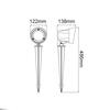 ACA Lighting LED COB bodové svítidlo + zápich 19W 1400LM 40d 230V AC 3.000K tmavě šedá CRI80 IP65 30.000hod LG9202G