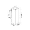 ACA Lighting venkovní nástěnné UP/DOWN hranaté bodové svítidlo LUMINAIRE IP65 2XGU10 bílá beton MK0022SW