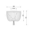 ACA Lighting stropní svítidlo 1XE27 SPETSES dřevěné kuličky IP20 ML127051P