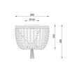 ACA Lighting stropní svítidlo 1XE27 SPETSES dřevěné kuličky IP20 ML127051P