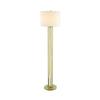 ACA Lighting stojací lampa 1XE27 BELIZE zlatá + bílá mramor, kov IP20 D40,6XH153CM ML127161FGW