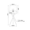 ACA Lighting Prim stolní svítidlo ML307211TB