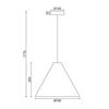 ACA Lighting závěsné svítidlo 1X E27 ořech dřevo D33XH180CM NAIROBI MQ18P133WW