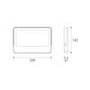 ACA Lighting LED SMD bílý reflektor 100W 3CCT 10000lm 185-265V Ra80 IP66 N100CCTW