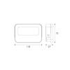 ACA Lighting LED SMD bílý reflektor 10W 3CCT 1000lm 185-265V Ra80 IP66 N10CCTW