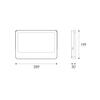 ACA Lighting LED SMD bílý reflektor 150W 3CCT 15000lm 185-265V Ra80 IP66 N150CCTW