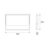 ACA Lighting LED SMD černý reflektor 200W 3CCT 20000lm 185-265V Ra80 IP66 N200CCT