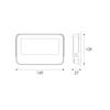ACA Lighting LED SMD černý reflektor 30W 3CCT 3000lm 185-265V Ra80 IP66 N30CCT