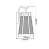 ACA Lighting Garden Wall venkovní nástěnné svítidlo NYX1WPPS