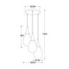 ACA Lighting Avantgarde závěsné svítidlo OD53423RCP