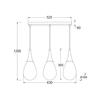 ACA Lighting Avantgarde závěsné svítidlo OD53423SBK