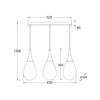 ACA Lighting Avantgarde závěsné svítidlo OD53423SCP