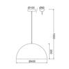 ACA Lighting Style závěsné svítidlo OD5391MW