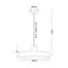 ACA Lighting Prim závěsné svítidlo OD5392MBK