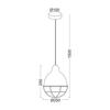 ACA Lighting Vintage závěsné svítidlo OD5399