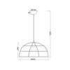 ACA Lighting Vintage závěsné svítidlo OD543640