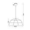 ACA Lighting Vintage závěsné svítidlo OD543650