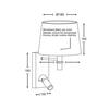 ACA Lighting Mix&Match LED nástěnné svítidlo bez stínítka OD5617WLED