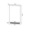 ACA Lighting závěsné svítidlo 2XE27 černá kov 72X6XH120CM ALCATRAZ OD602P72BK