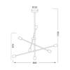ACA Lighting Vintage závěsné svítidlo OD680107BK