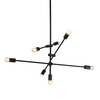 VÝPRODEJ VZORKU ACA Lighting Vintage závěsné svítidlo OD680107BK