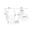 ACA Lighting Avantgarde nástěnné svítidlo OD742W74BR